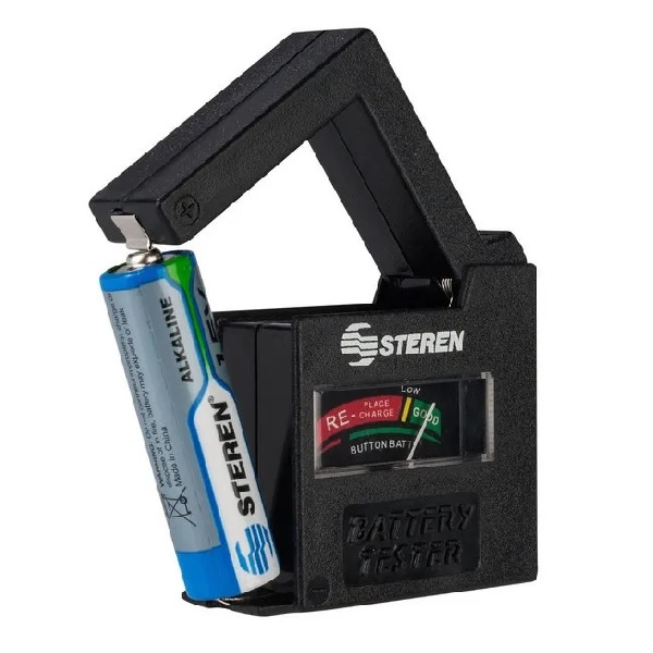 Probador Universal Pilas Baterías Indicador Aguja Steren