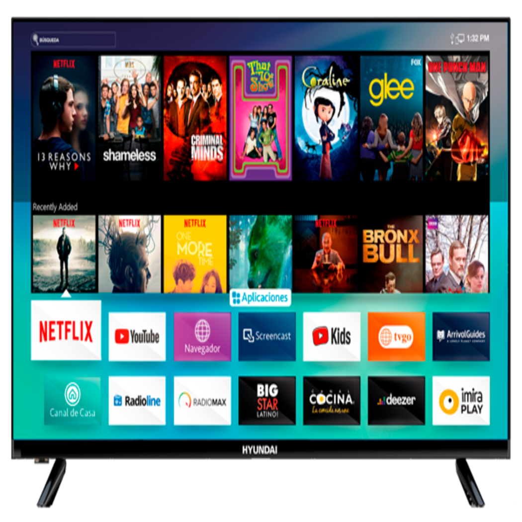 Pantalla 32" Hyundai Smart TV