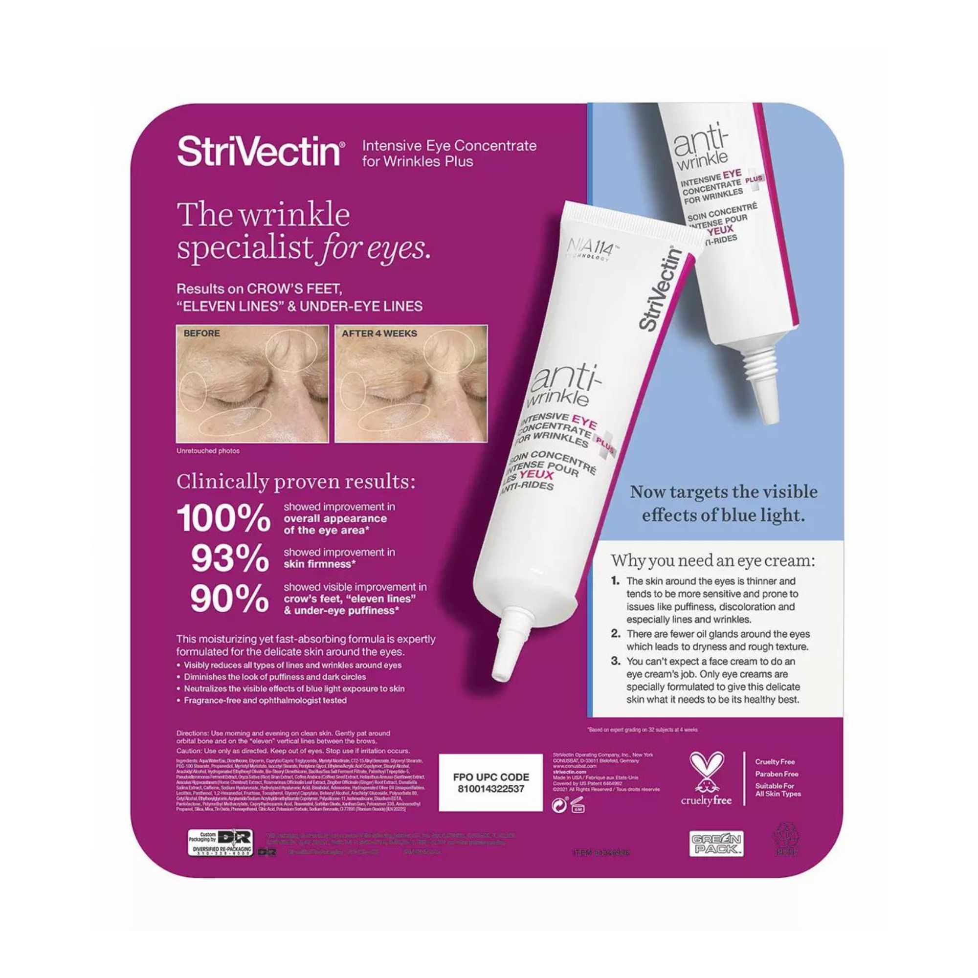 Crema Intensiva Antiarrugas Contorno Ojos StriVectin 2 Pack