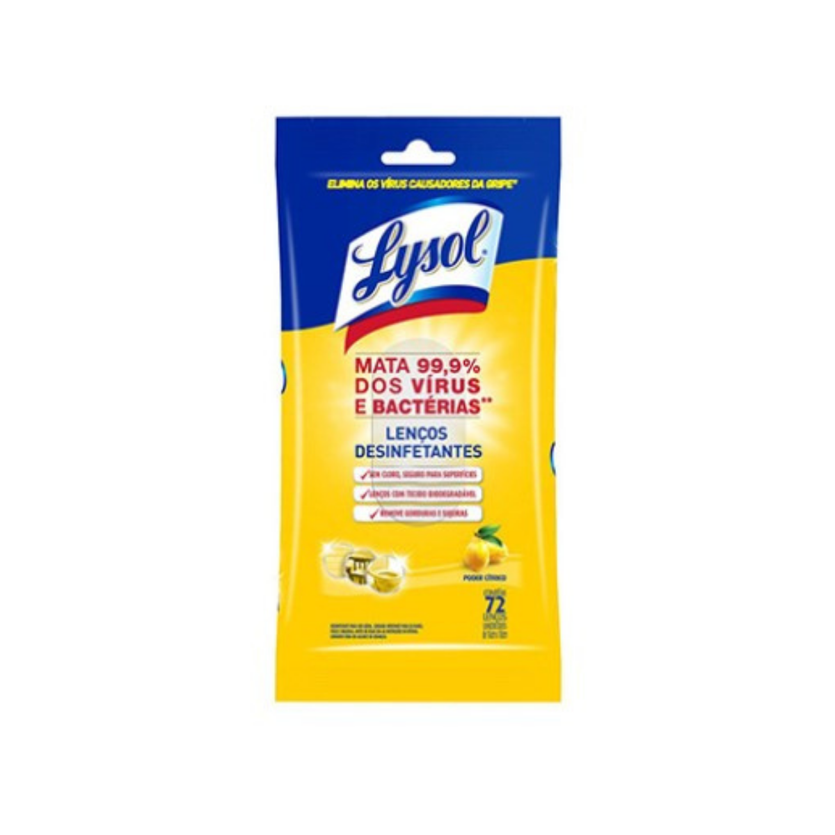 Lysol Toallitas Desinfectantes Citrus Superficies 72 Piezas