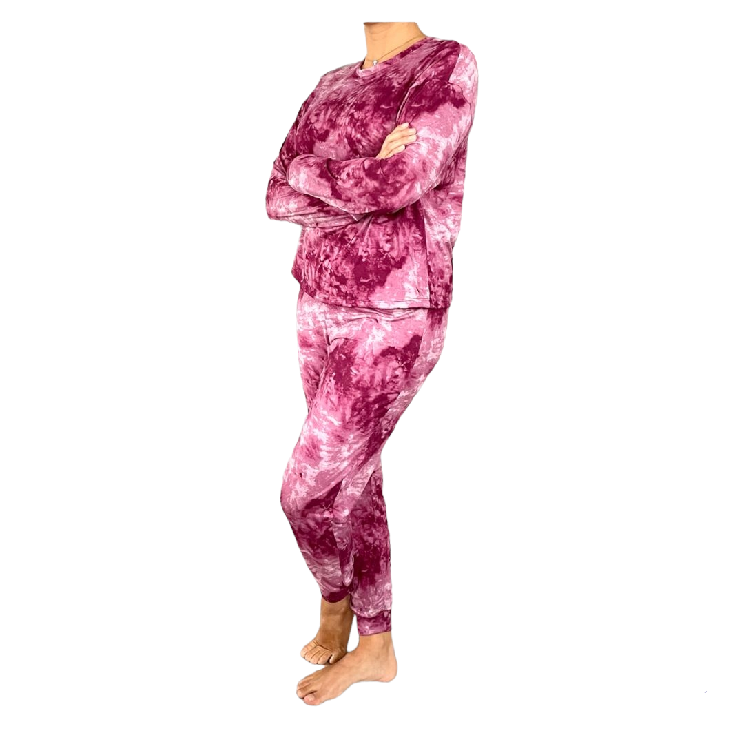 Pijama Dama Tie Dye Suave Cómoda Dormir Lyndo 