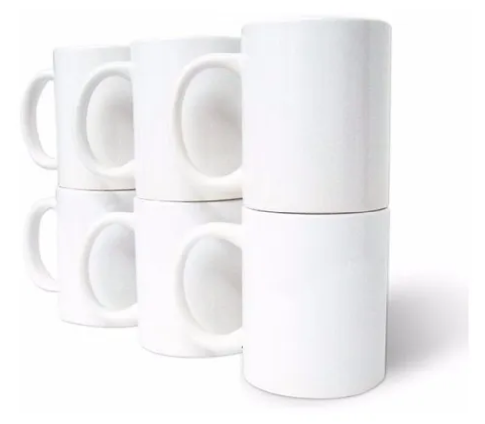 Caja de Tazas para Sublimar (36 pzas)