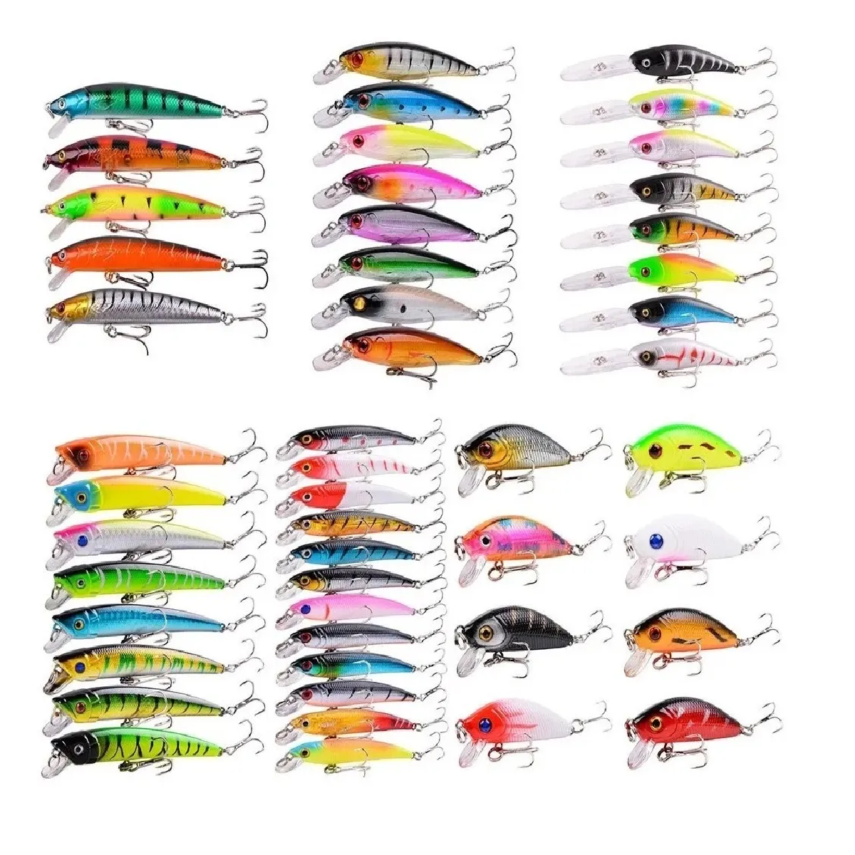 Señuelos Para Pesca Camarón De Río Realista 43 Piezas