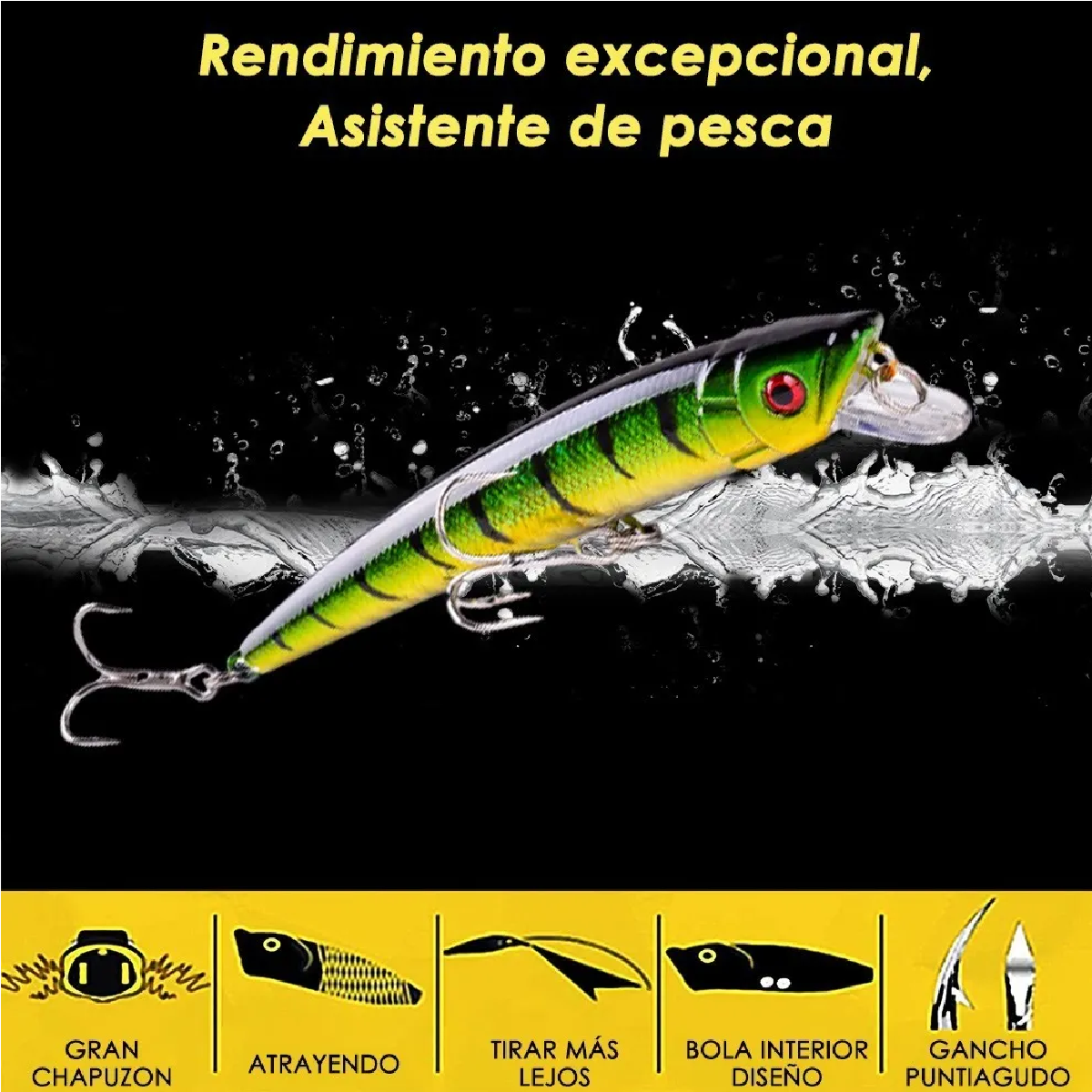 Señuelos Para Pesca Camarón De Río Realista 43 Piezas