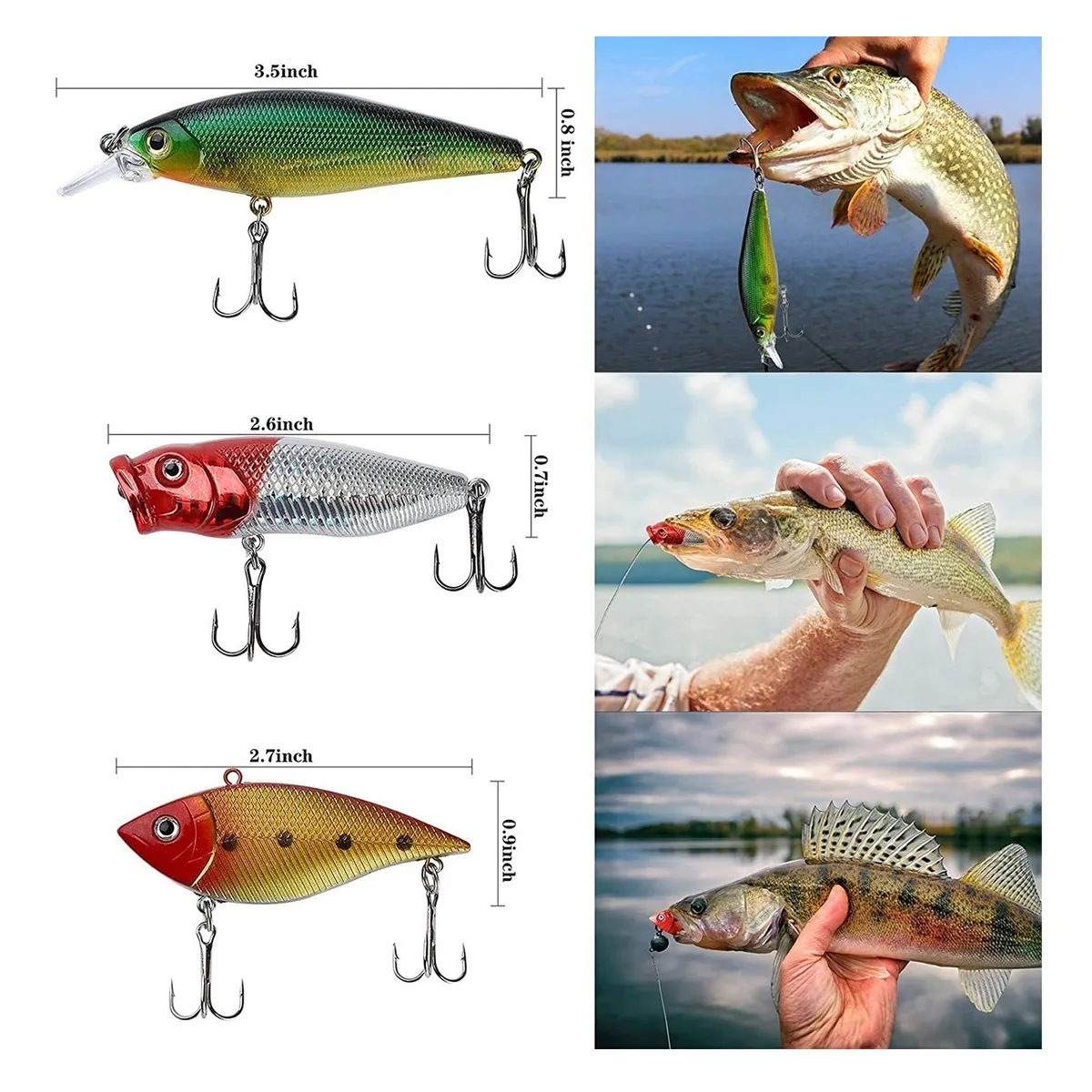 Kit De Señuelos Con Una Caja 78 Piezas