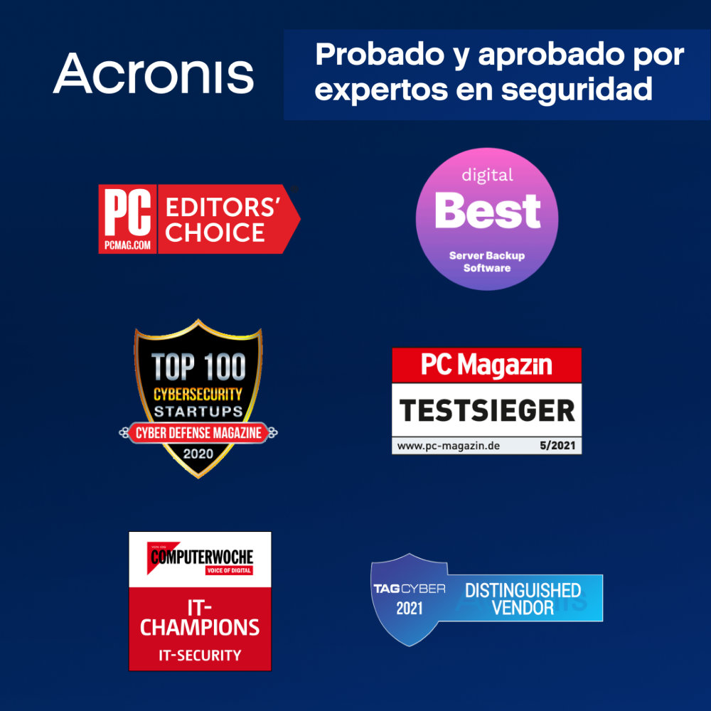 Acronis Cyber Protect Home Office Essentials 3 equipos -1 año ESD