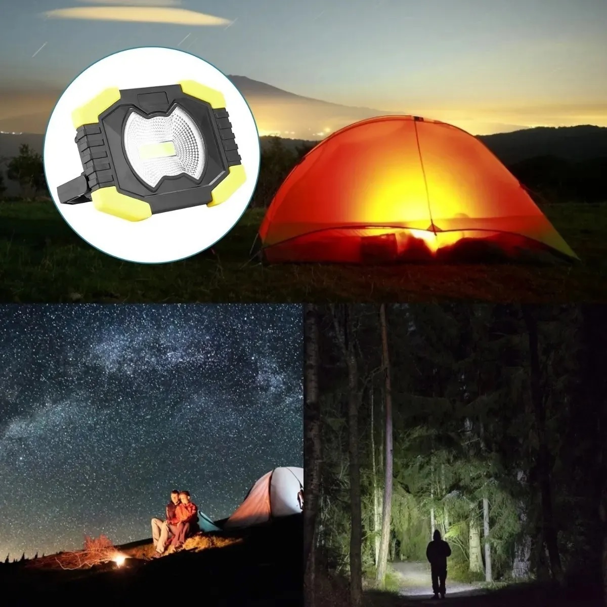 Lámpara Recargable Solar Led Camping