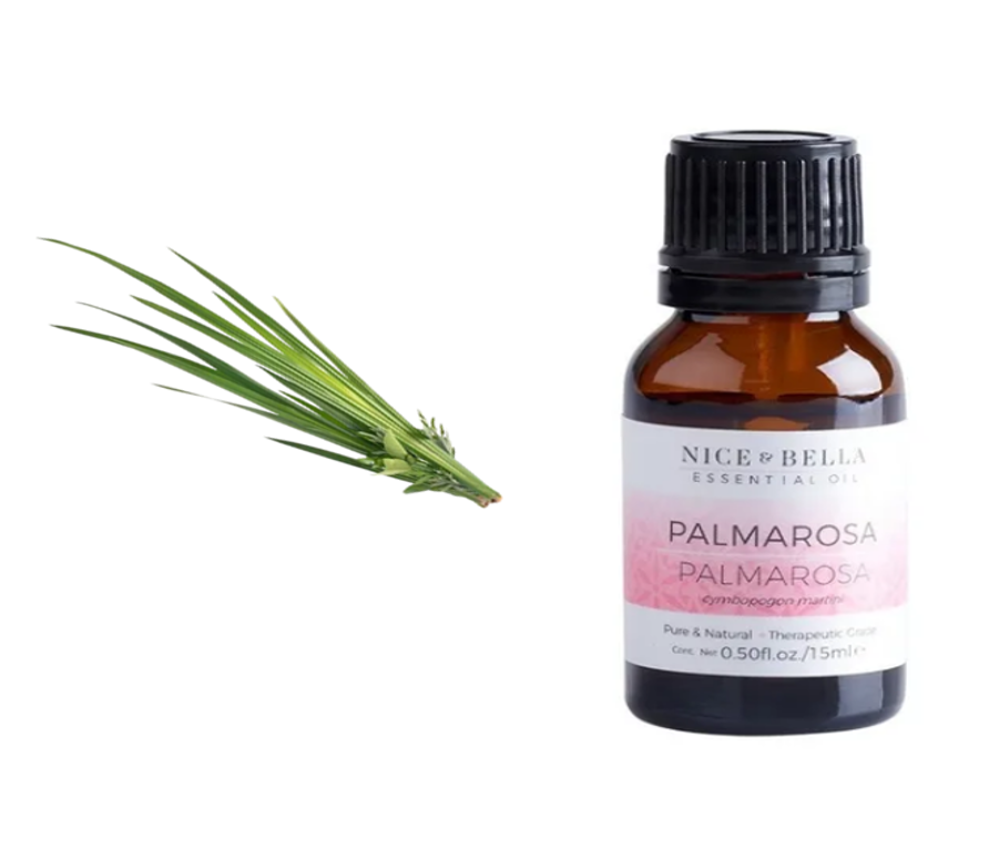 ACEITE ESENCIAL NICE & BELLA PALMAROSA, Equilibrante, Estimulante