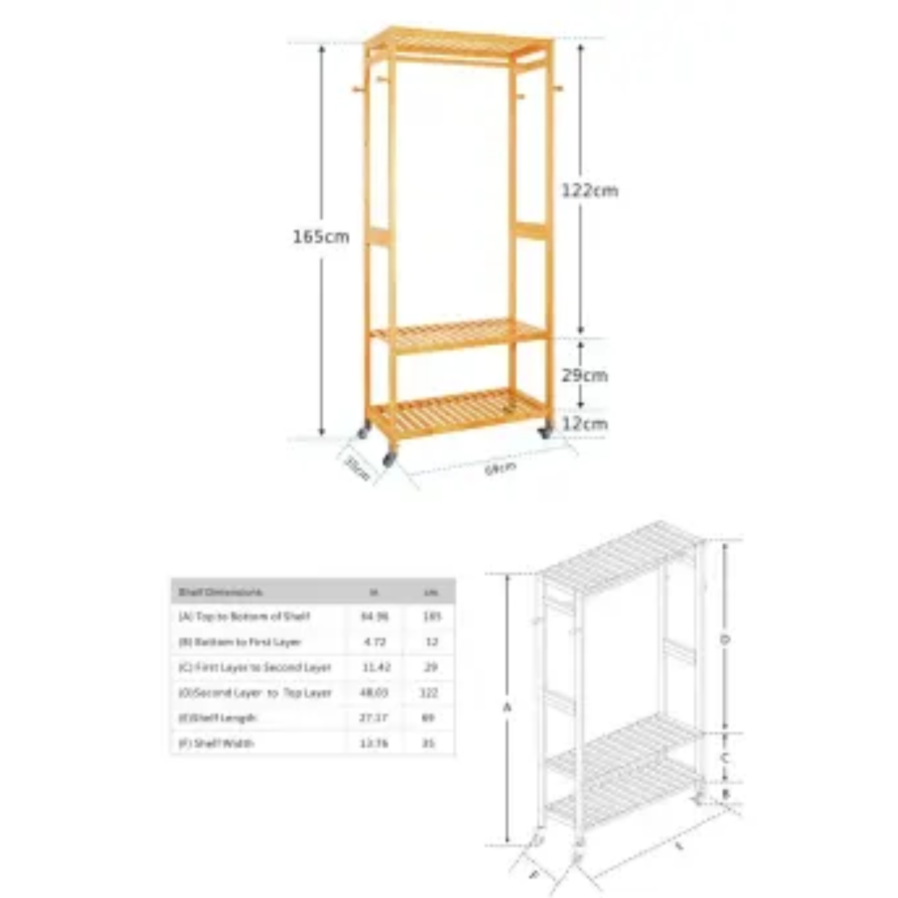 Closet Organizador Bamboo Members Mark