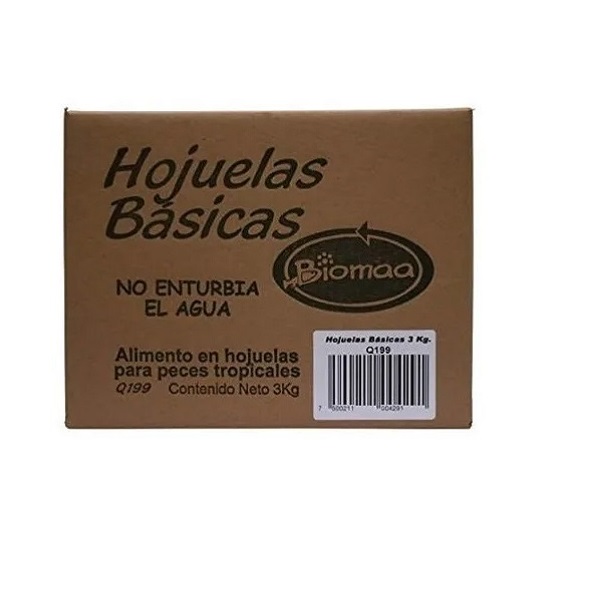 Hojuelas Basicas Para Peces Biomaa 3kg Caja Grande