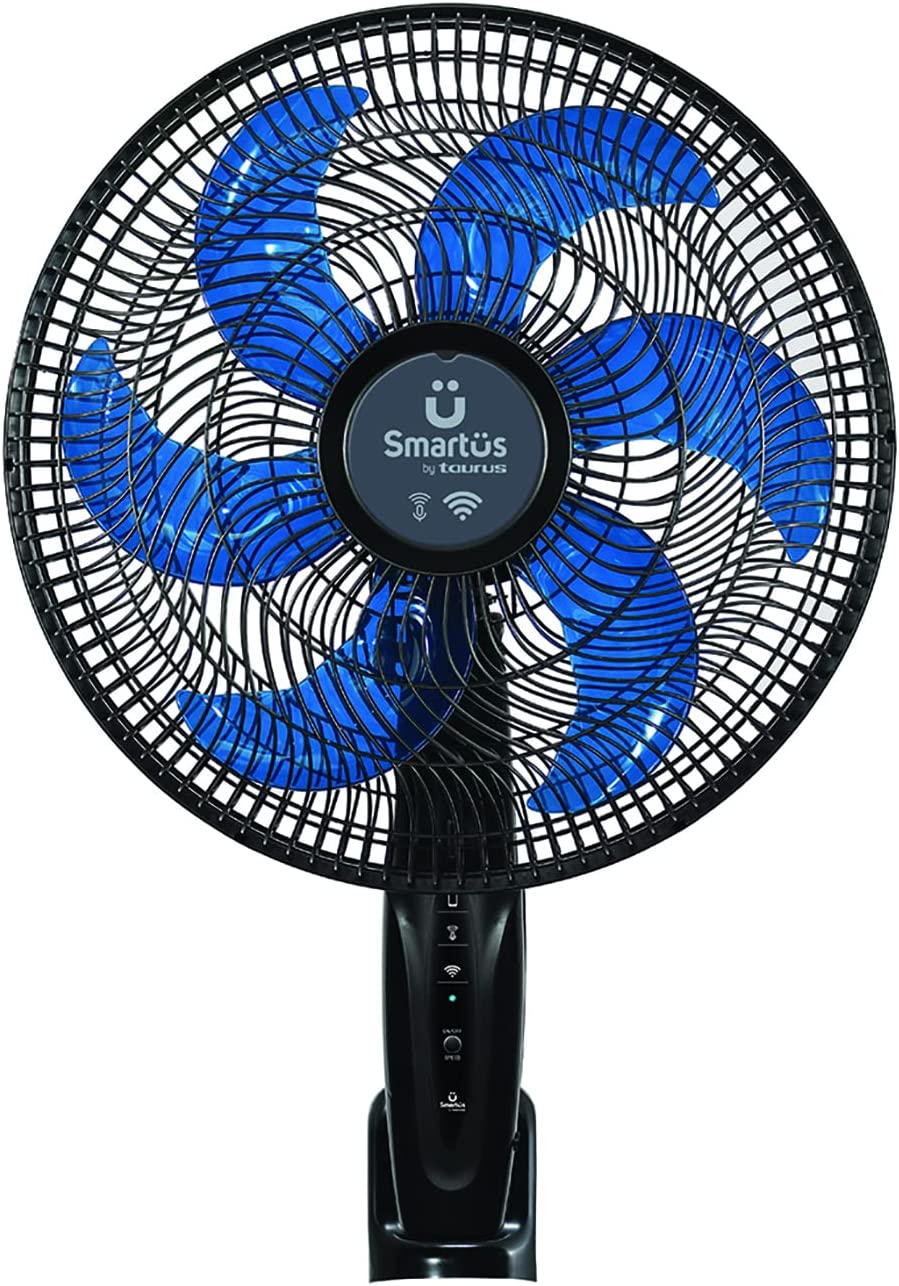 Ventilador WiFi, Ventilador Inteligente, Control por Voz o por Aplicación, 2 EN 1: Montaje como Pedestal o en Pared