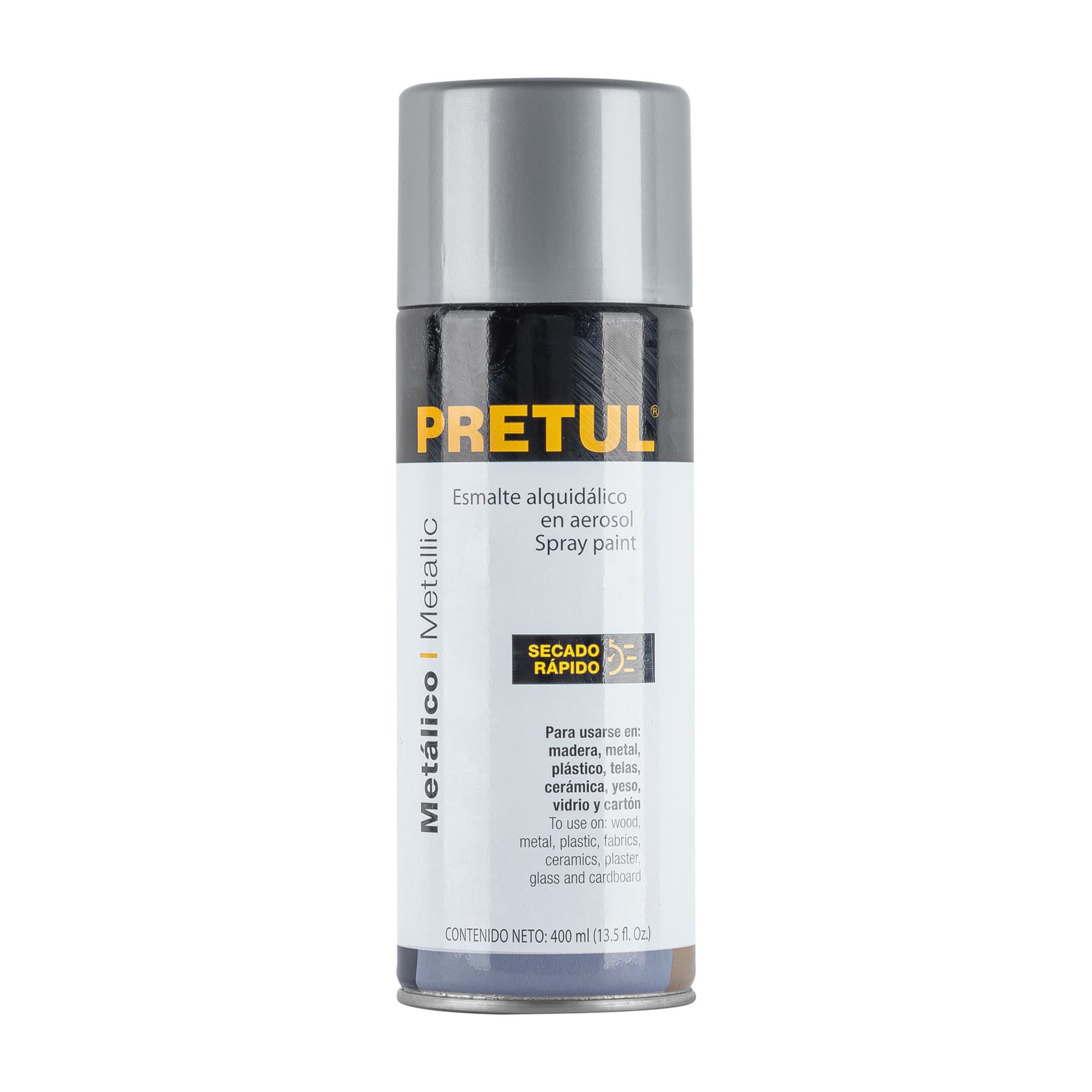 Pintura En Aerosol Plata Metálico 400 ML Pretul 27174