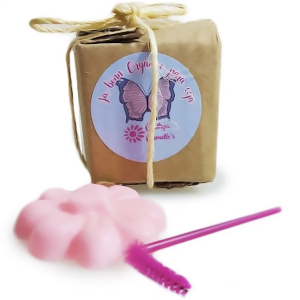 Jabon cejas organico con cepillo para peinar