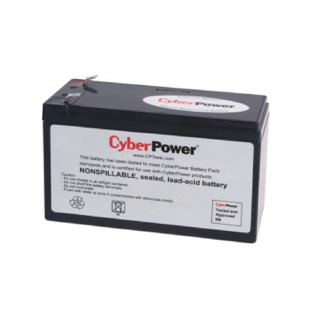 CyberPower Batería de Reemplazo para UPS RB1280, 12V, 8Ah  
