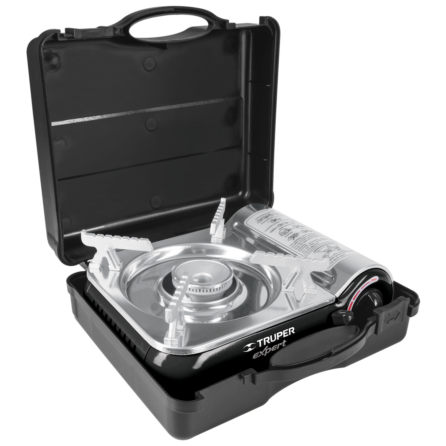 Estufilla portátil, encendido electrónico, lata 1/4, Expert