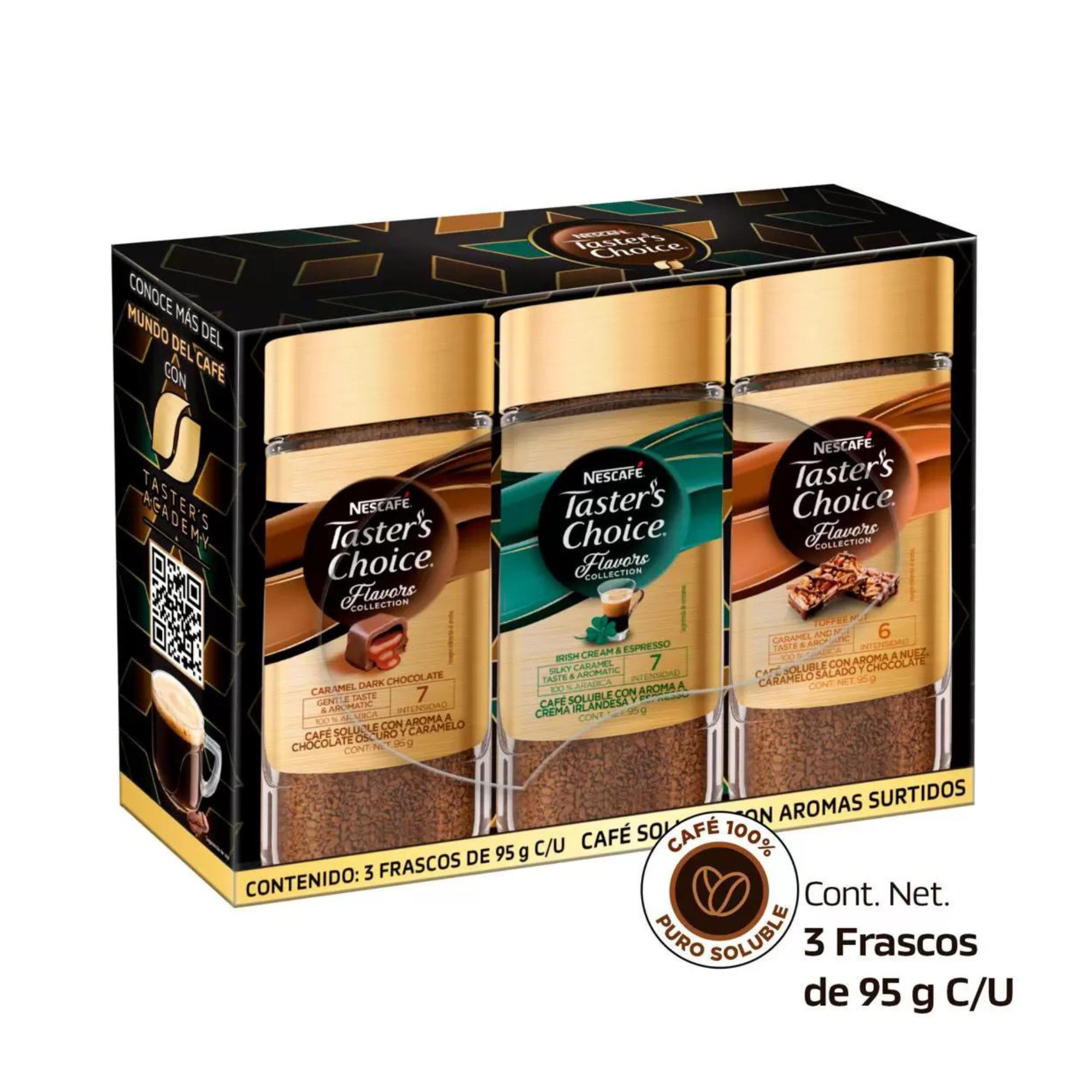 Café Soluble Sabores Taster's Choice Nescafé 3 De 95g c/u