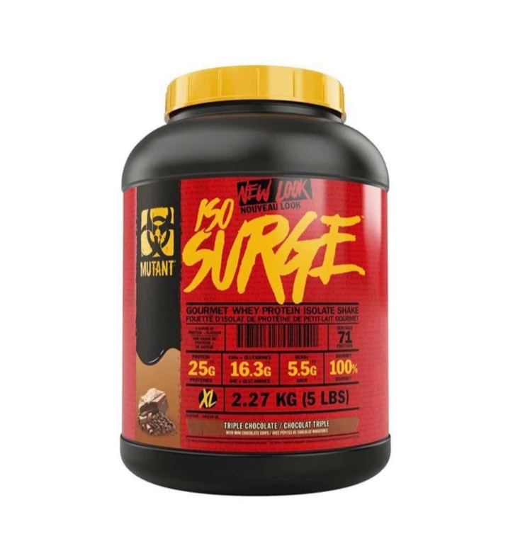 Iso Surge Mutant 5lb (71 serv) Sabor triple chocolate