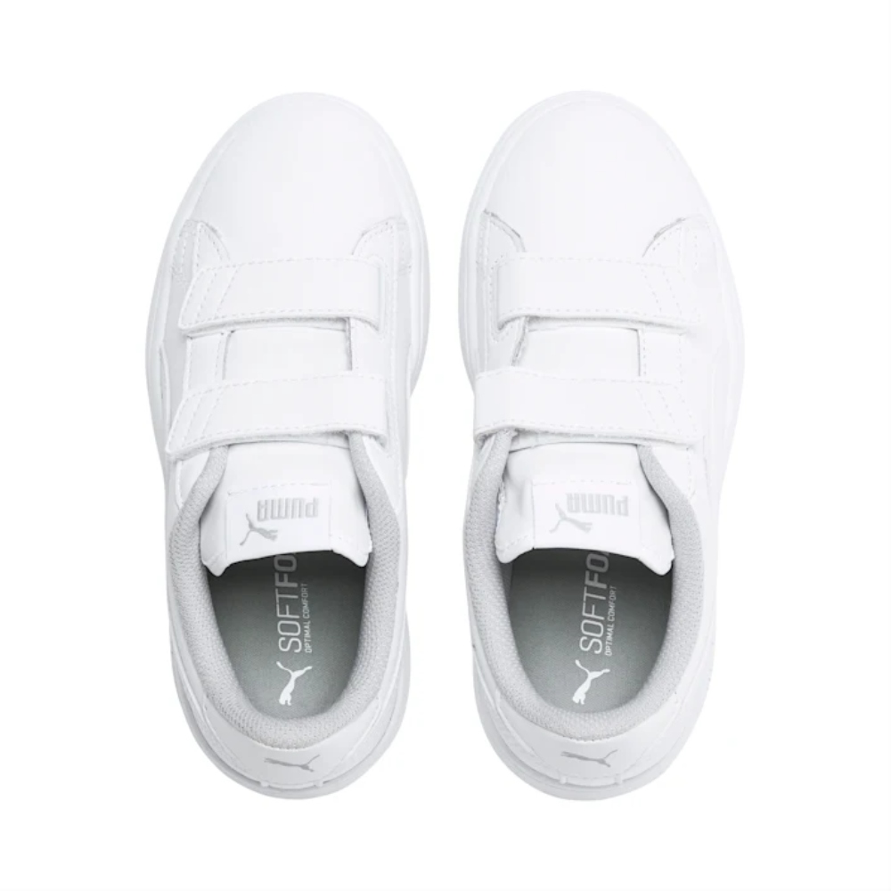 Tenis Puma smash V2 blanco para bebe 365173 02