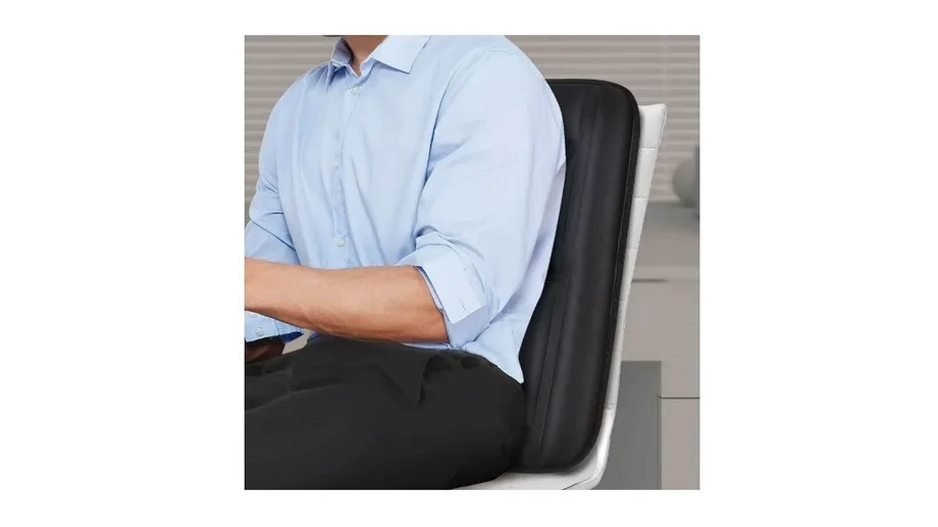 Masajeador de Espalda Cojín Calentador Eléctrico con Vibración 