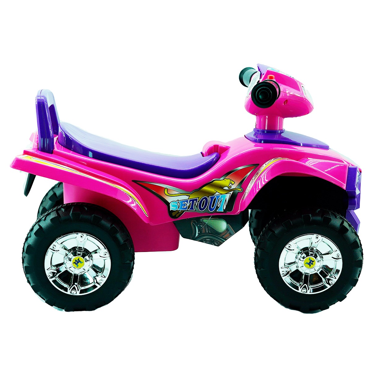 Montable para Niños Cuatrimoto Super ATV Rosa BM Toys