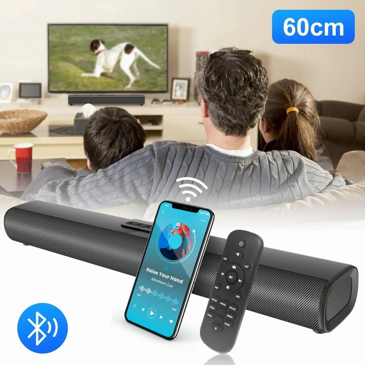 Barra De Sonido Bocina Para Tv 50w Bluetooth