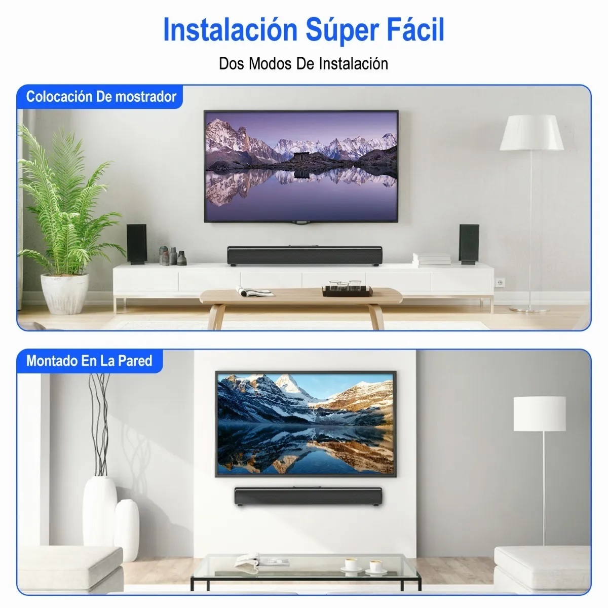 Barra De Sonido Bocina Para Tv 50w Bluetooth