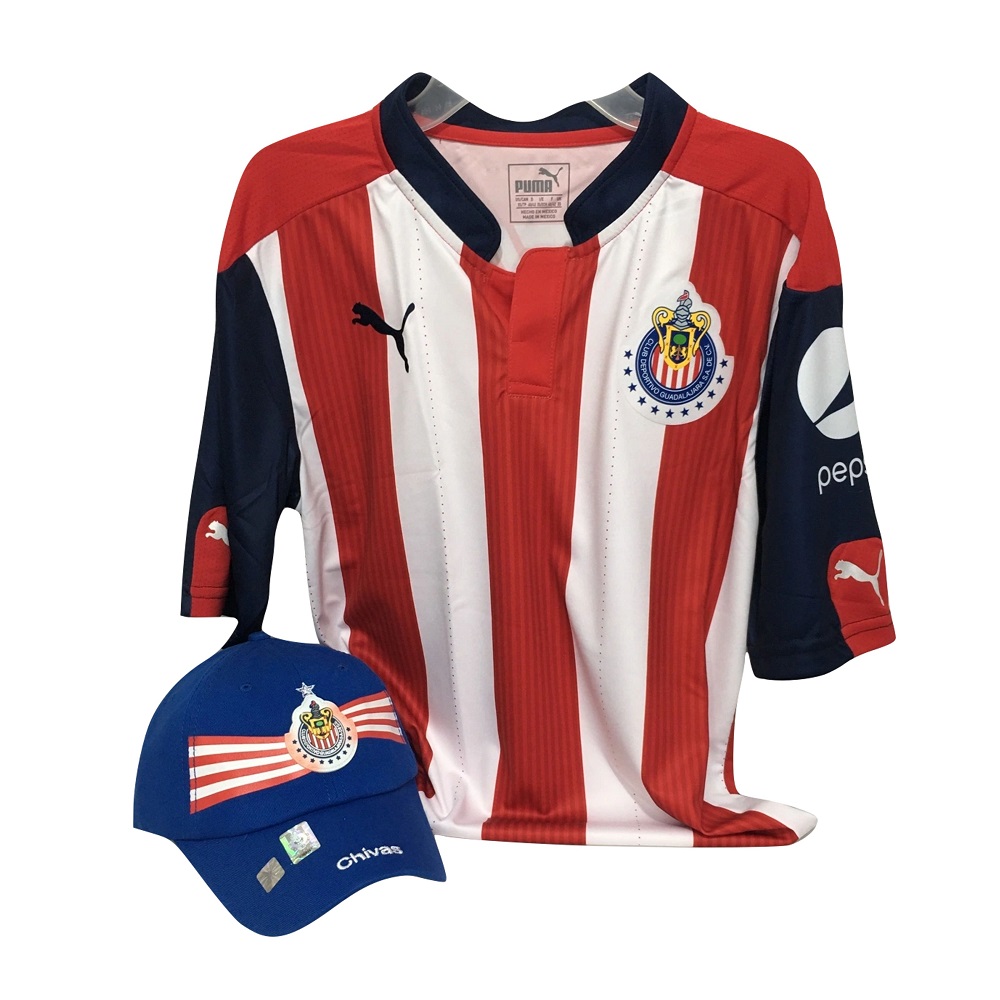 Kit Deportivo Gorra y Playera Club Chivas Para Caballero 