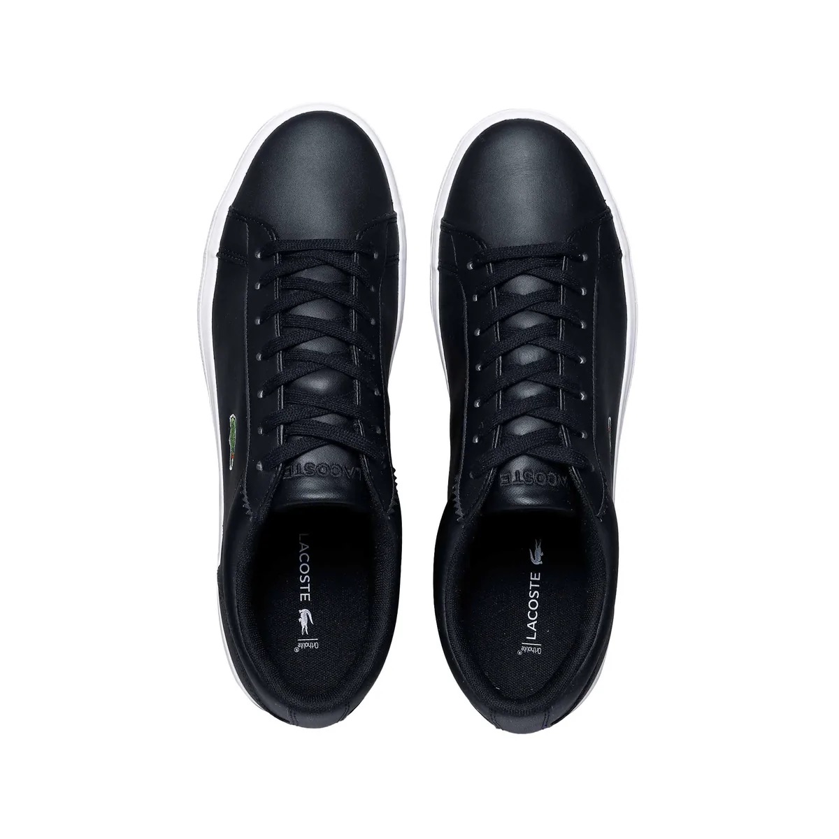 TENIS LACOSTE NEGRO CON BLANCO LEROND BL 1 CAM (7-33CAM1032024)