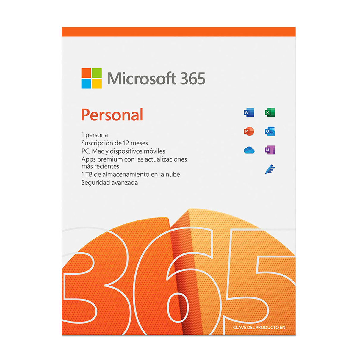 Microsoft 365 Personal - suscripción anual - 1 PC o Mac - 1 usuario