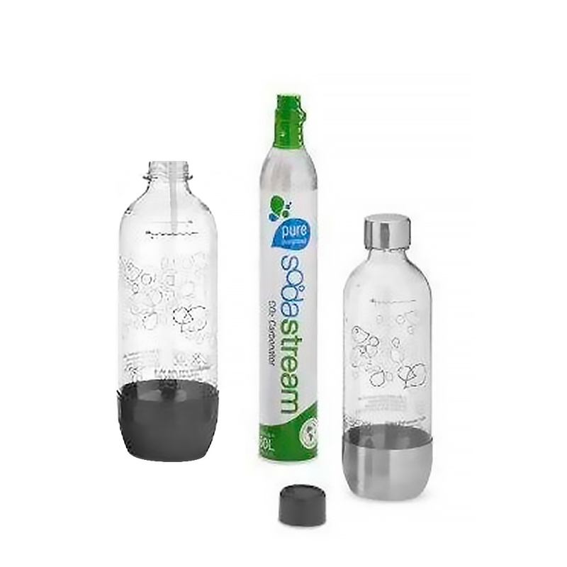 Sodastream Pure Silver Tanque Co2(60l) Botella Reutilizable