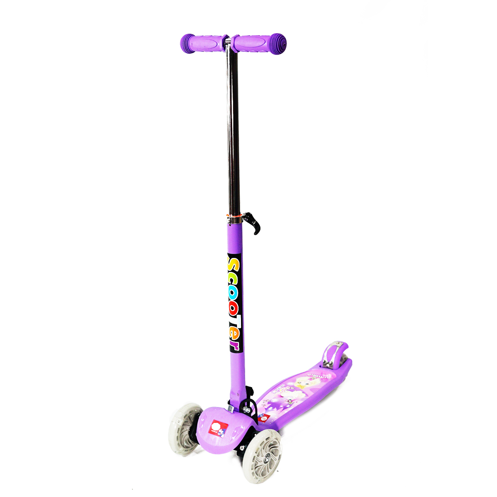 Scooter Patín para Niños con Base Metálica Morado BM Toys