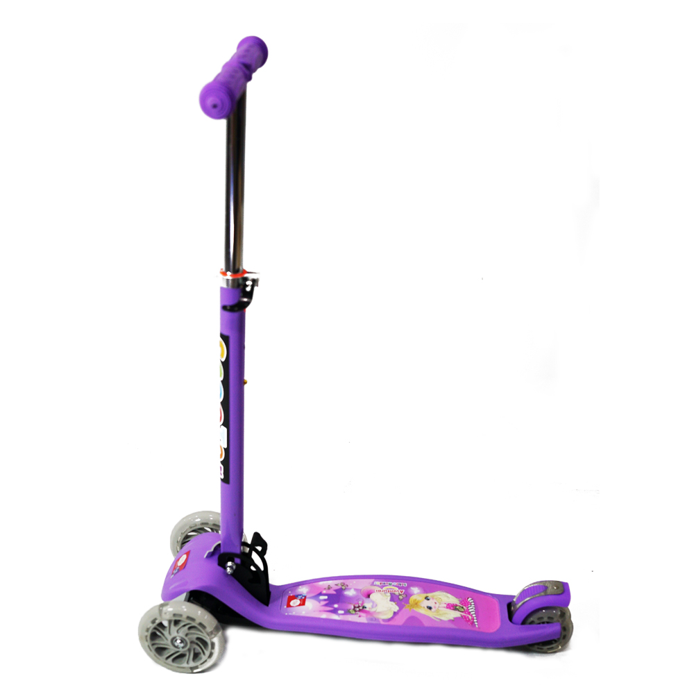 Scooter Patín para Niños con Base Metálica Morado BM Toys
