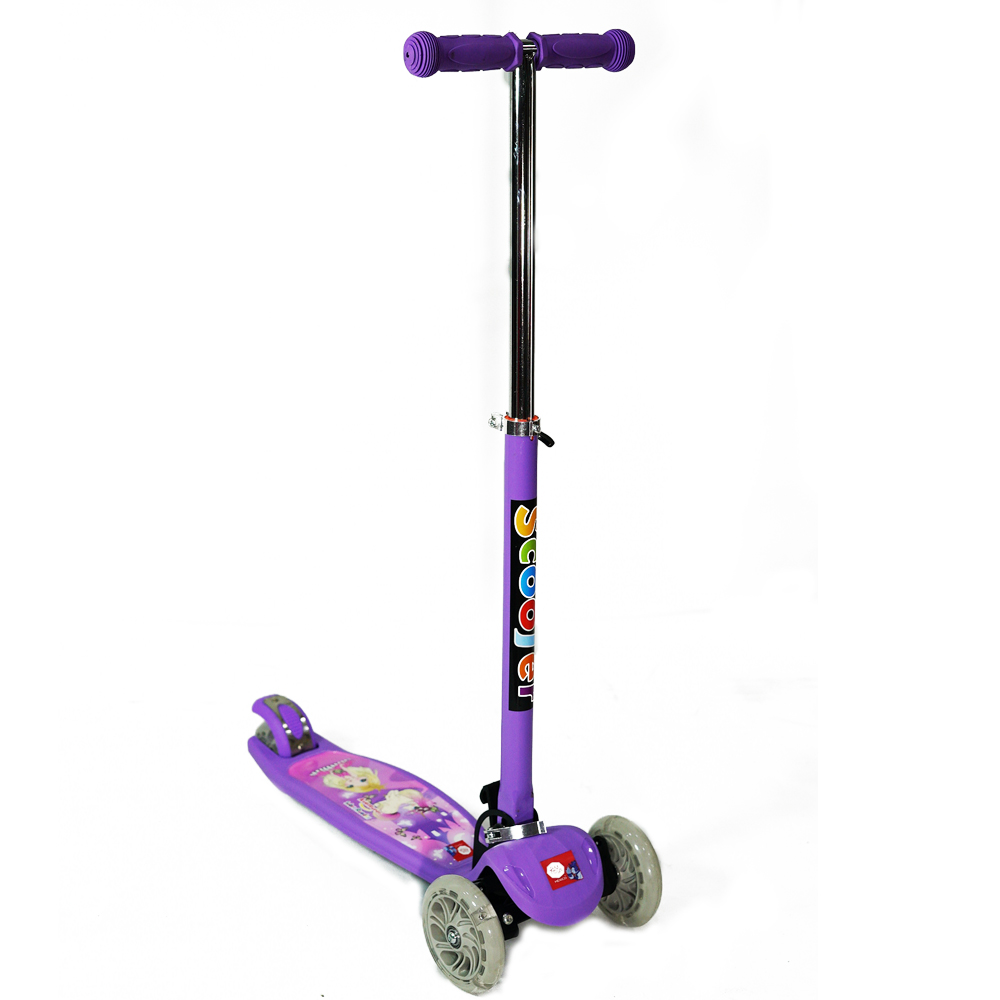 Scooter Patín para Niños con Base Metálica Morado BM Toys