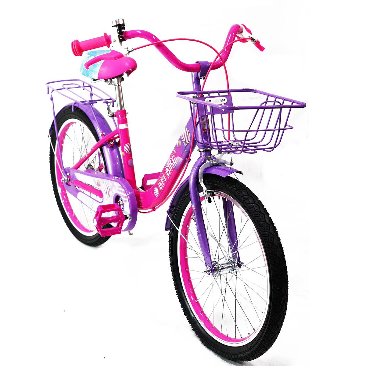 Bicicleta BM Bike R-20 Niña Fiusha con Morado