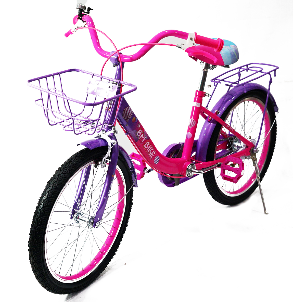 Bicicleta BM Bike R-20 Niña Fiusha con Morado