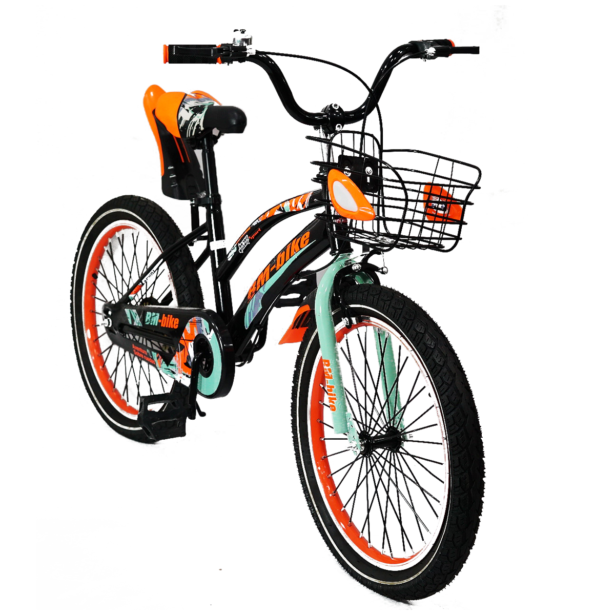 Bicicleta R-20 2022 Niño Naranja con Verde