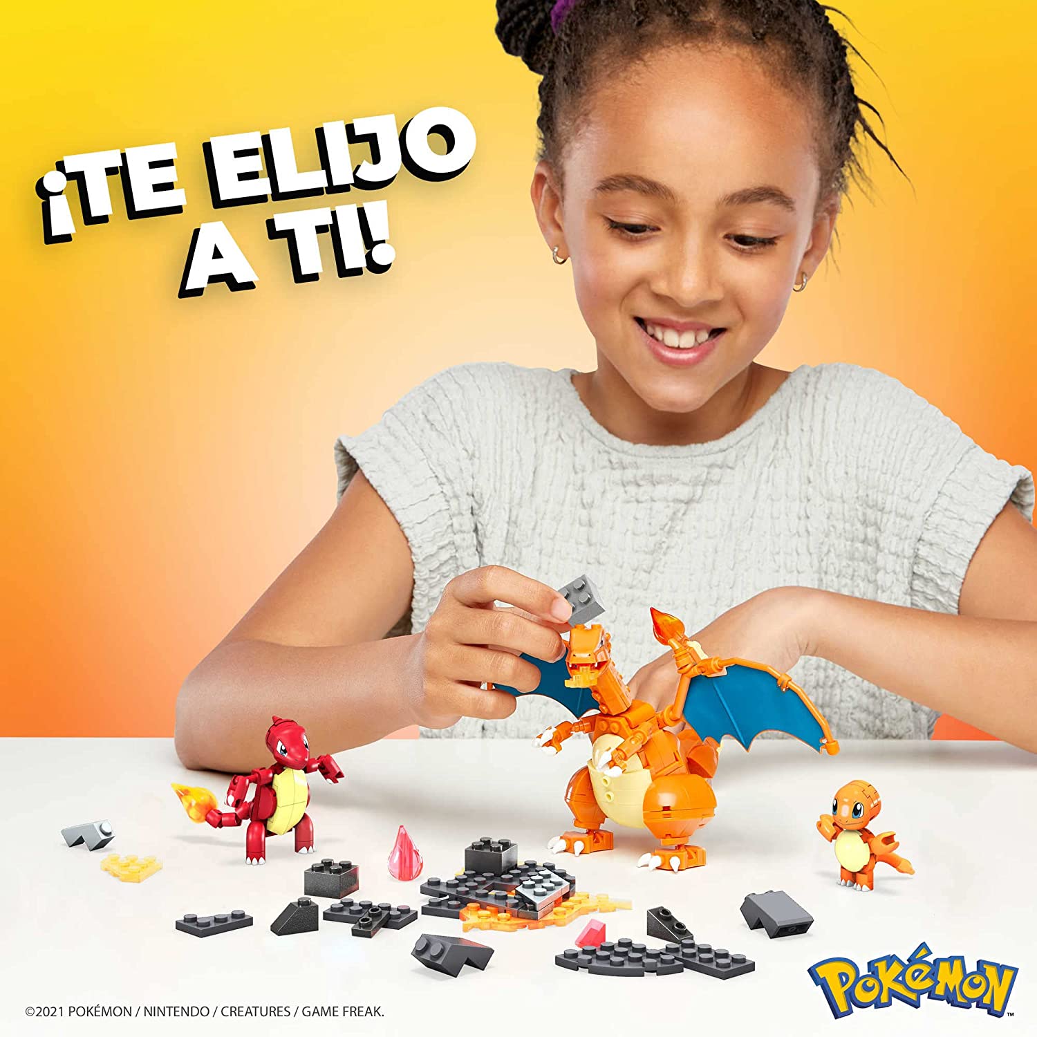 Mega Construx Pokemon Set de Evoluciones de Charmander