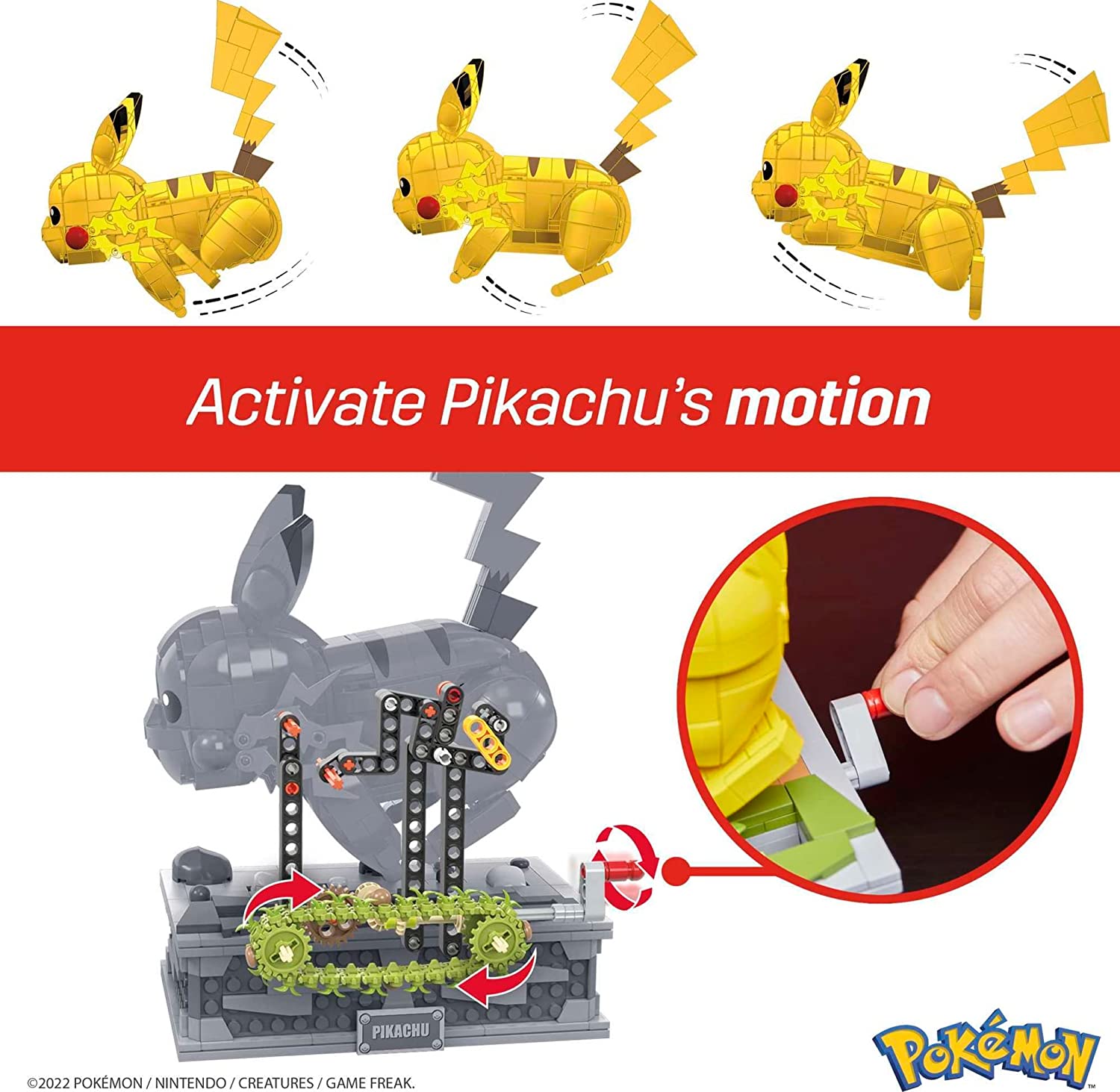 Mega Construx Pokémon Pikachu EN Movimiento