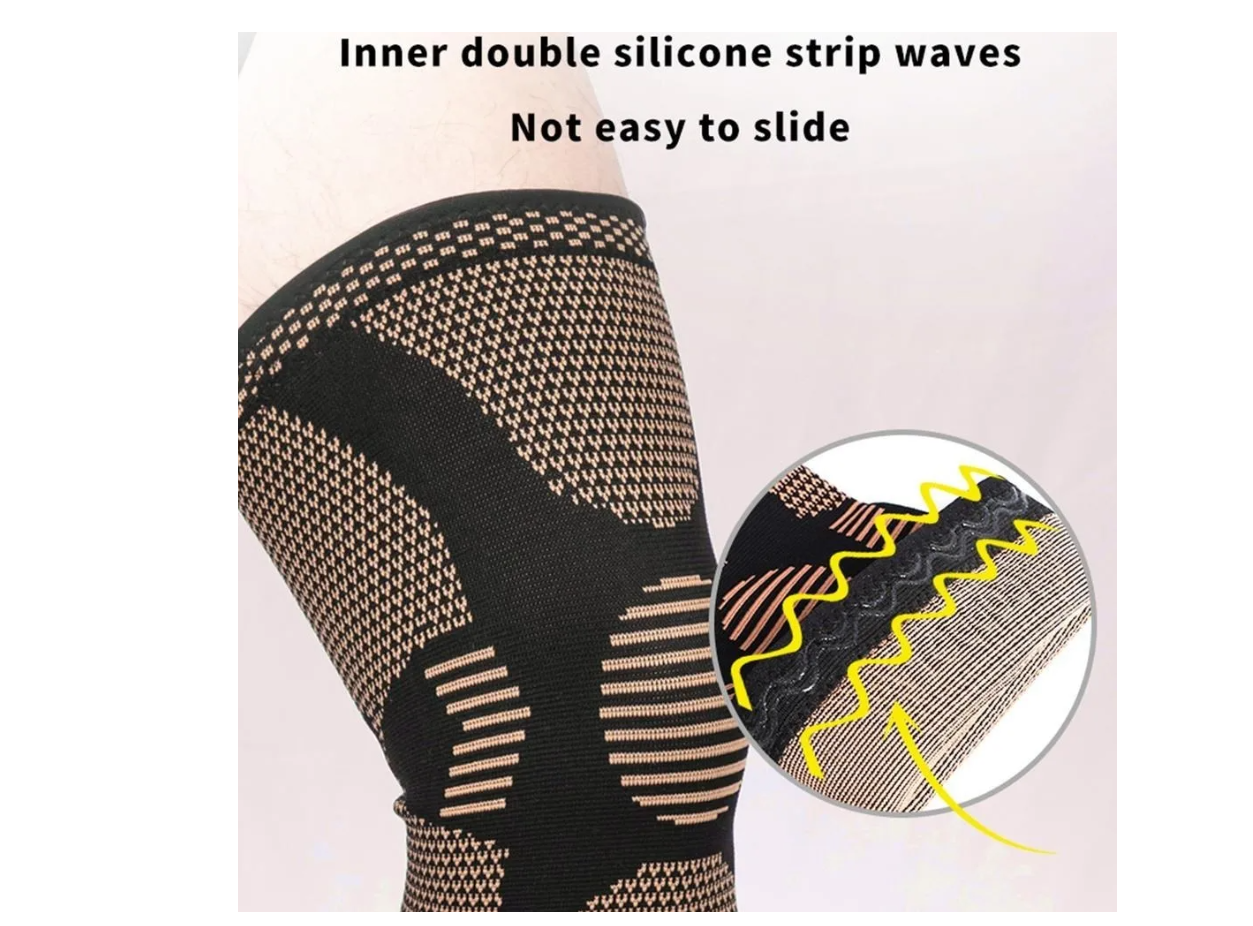 1 Rodillera Copper Plus Infusion Cobre Compresion Artritis