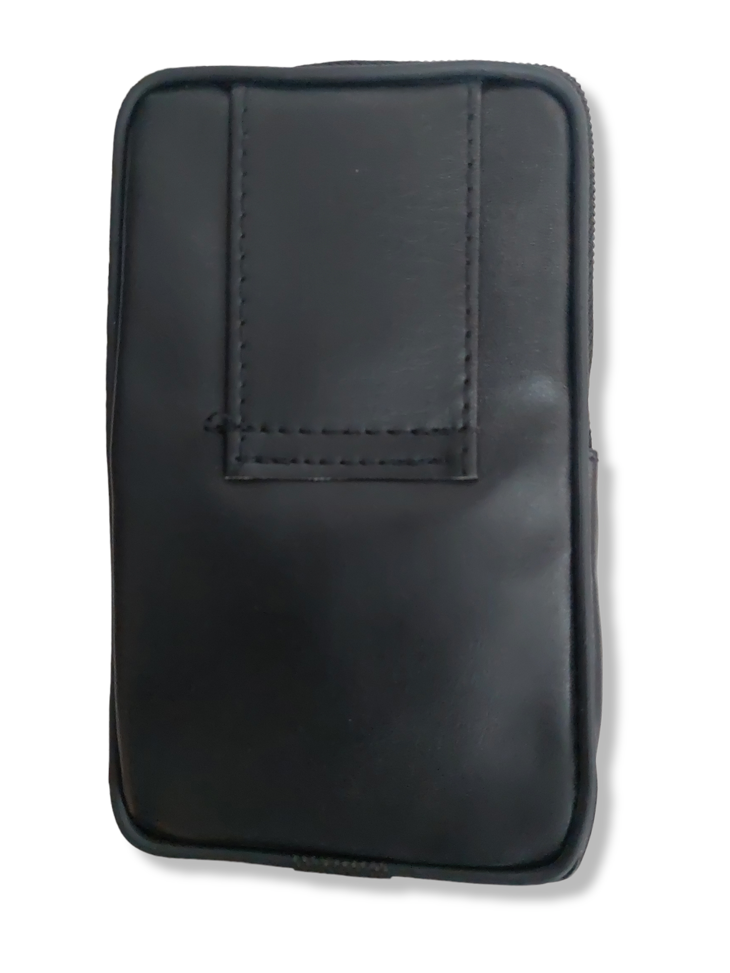 Portacelular doble compartimiento con cierre en piel broche