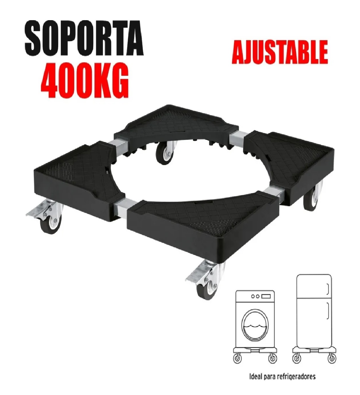 Llantas Para Estufa, Lavadora o Refrigerador Base Reforzada 400 Kg.