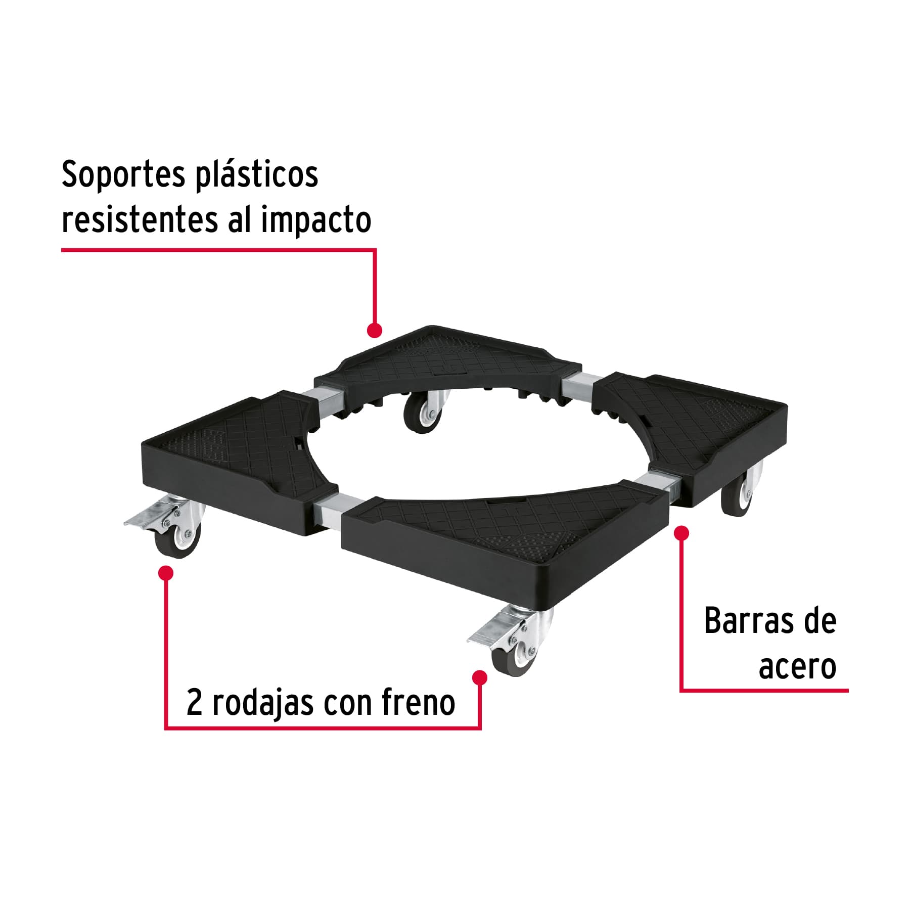 Llantas Para Estufa, Lavadora o Refrigerador Base Reforzada 400 Kg.