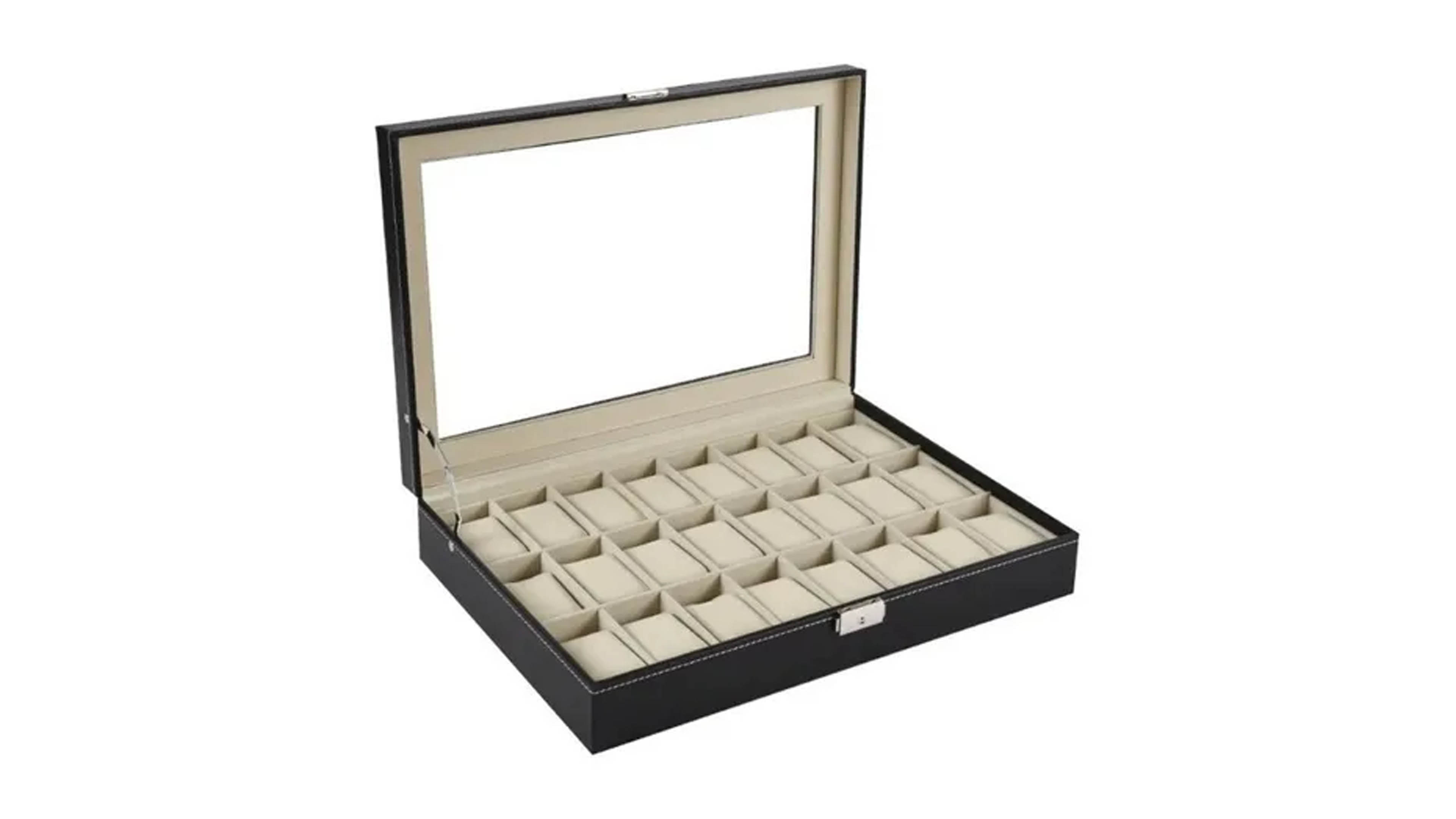 Caja De Reloj Alajero Estuche Para Reloj 24 Relojes Organizador 