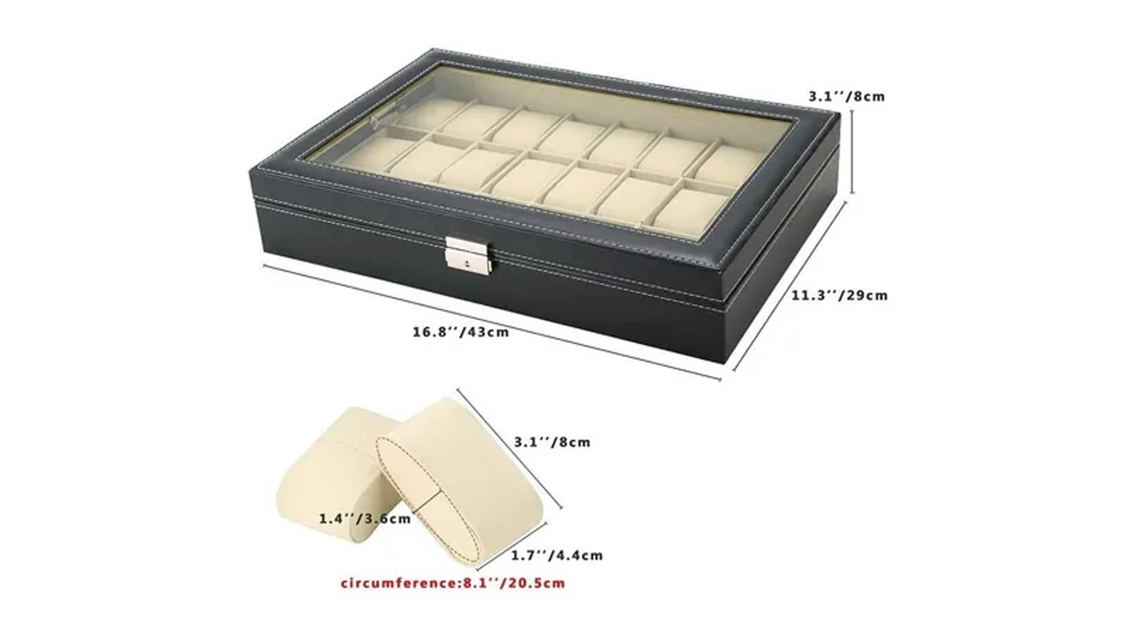 Caja De Reloj Alajero Estuche Para Reloj 24 Relojes Organizador 