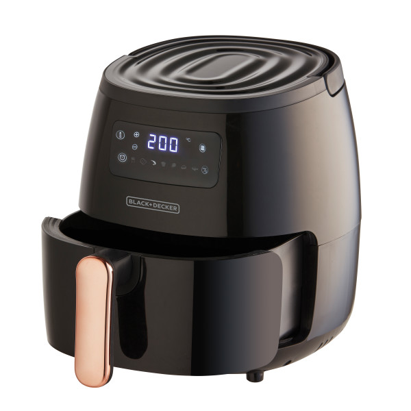 Freidora de Aire Black and Decker HFD5055B 5 Litros Negra