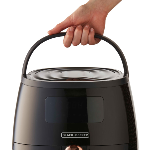 Freidora de Aire Black and Decker HFD5055B 5 Litros Negra