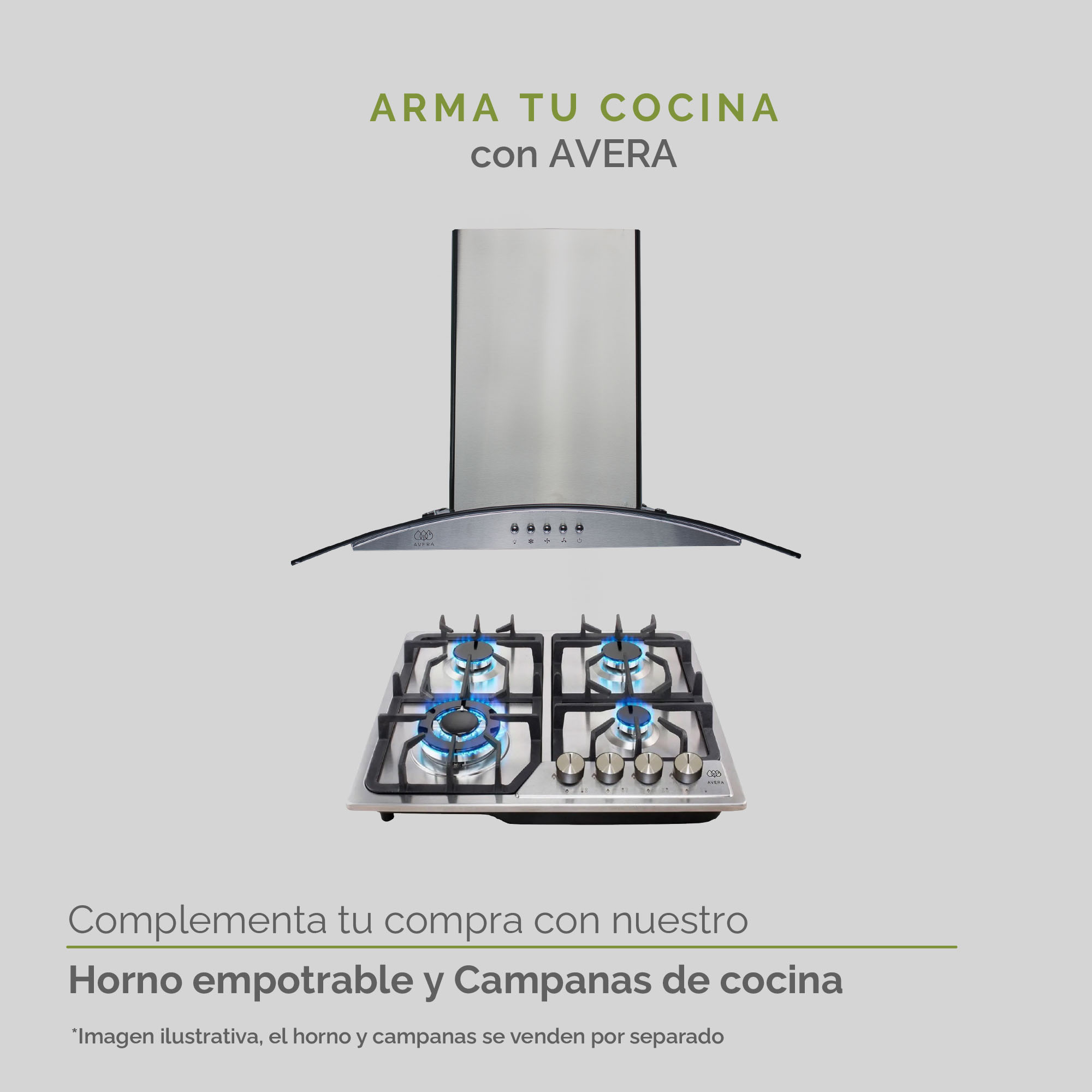 Parrilla de Gas Acero Inoxidable con 4 Quemadores  Avera AI4B