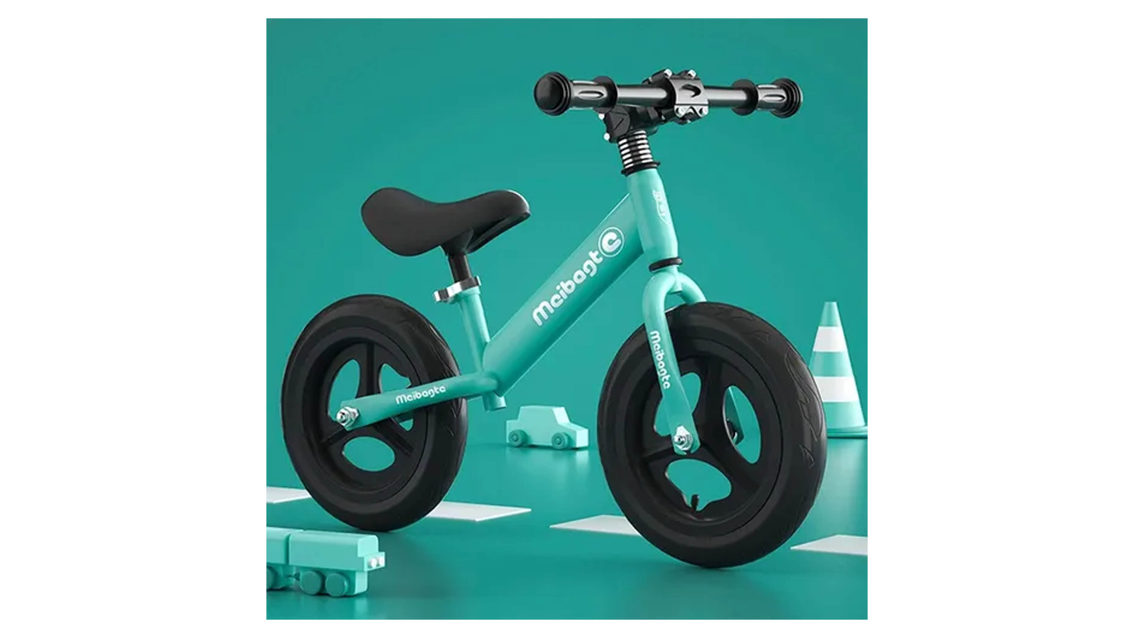 Bicicleta de Balance Sin Pedales Bicicleta de Equilibrio Entrenadora color Verde 12" Maibagta 