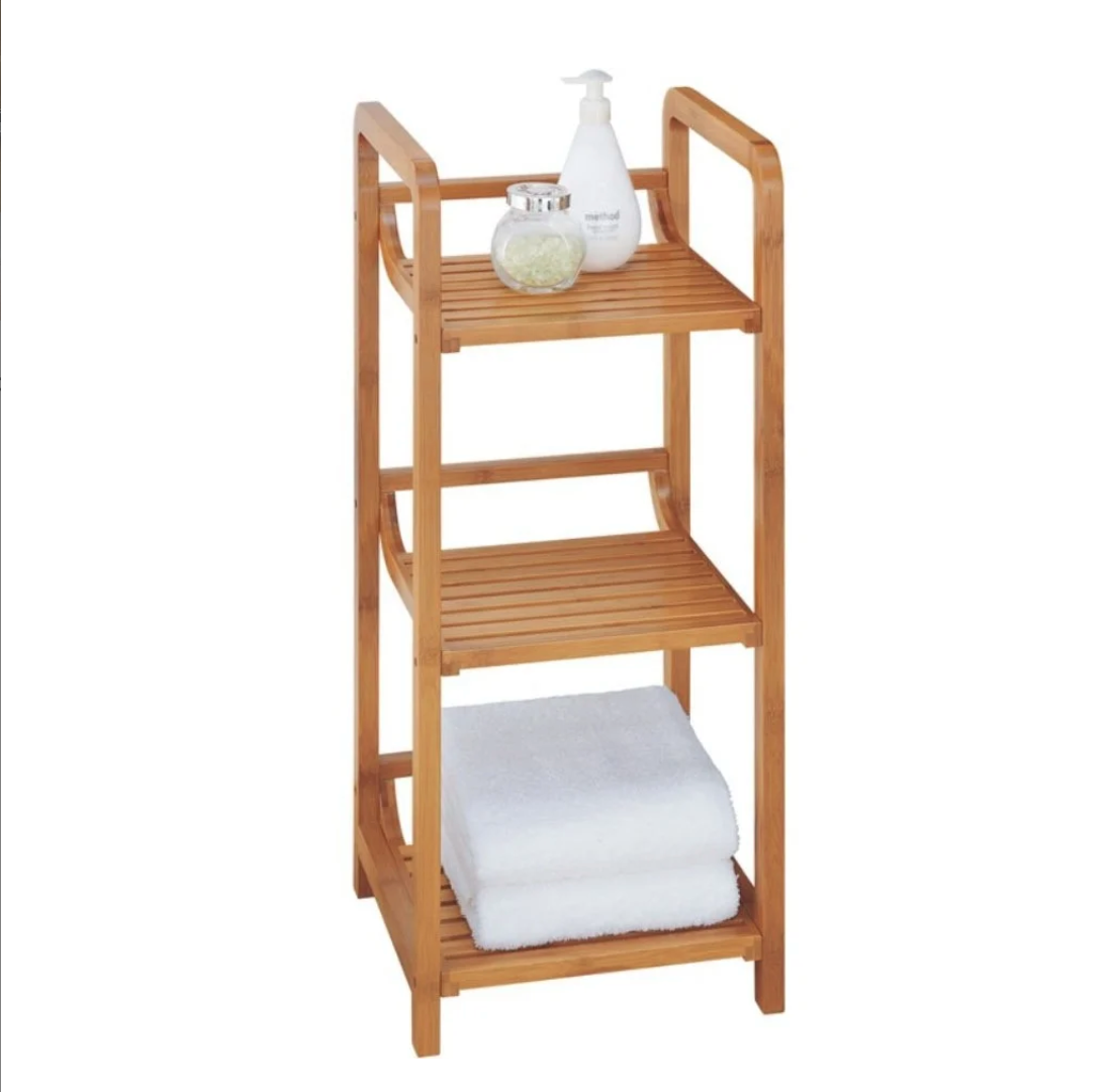 Organizador de Torre de 3 repisas de Bambu