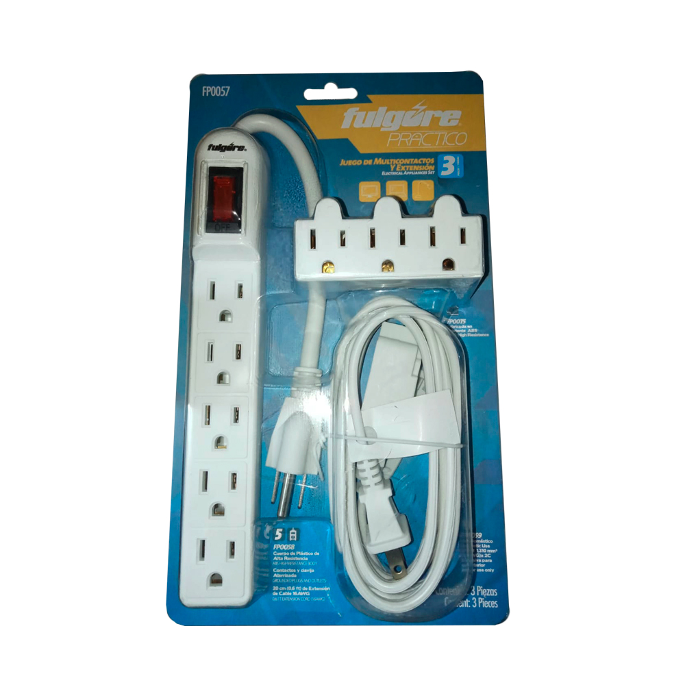 Juego de multicontactos y extensión Fulgore